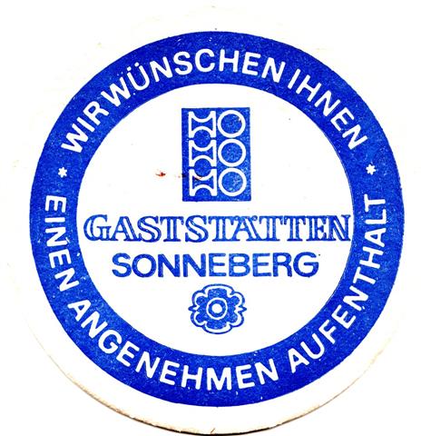 sonneberg son-th ho gaststätten 1a (rund215-wir wünschen-blau) 